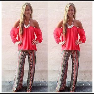 Groovy Bohemian High Waist Palazzo Pants